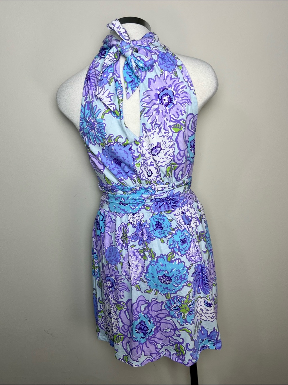 Lilly Pulitzer Wyota Skirted Romper Let It Gogh Floral Halter NWT Size S - Picture 4 of 8